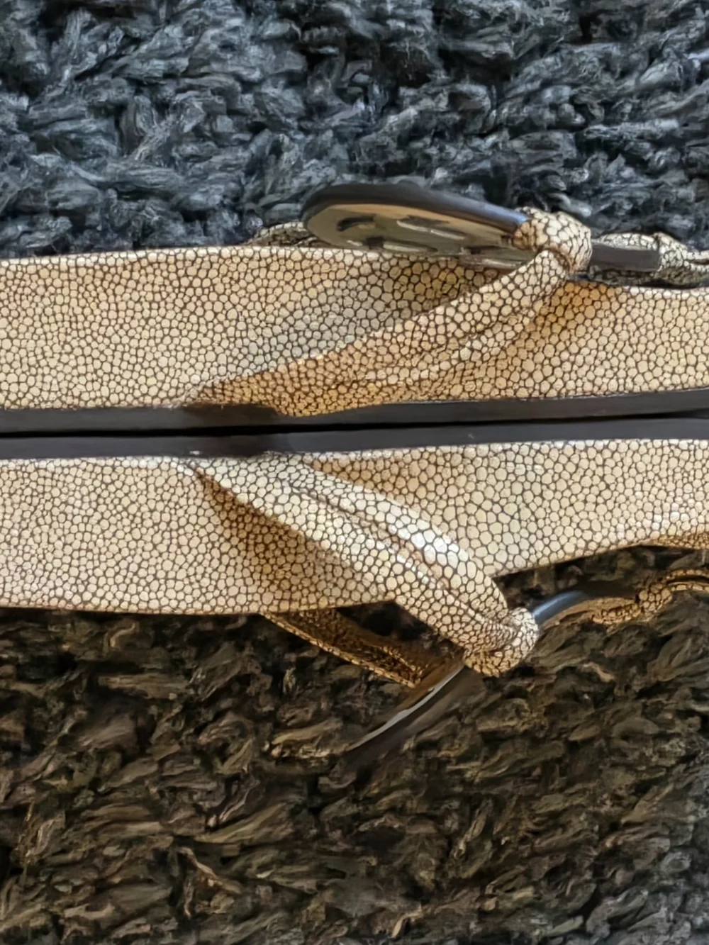 Tory Burch Beige Logo Thong Sandals Size 13